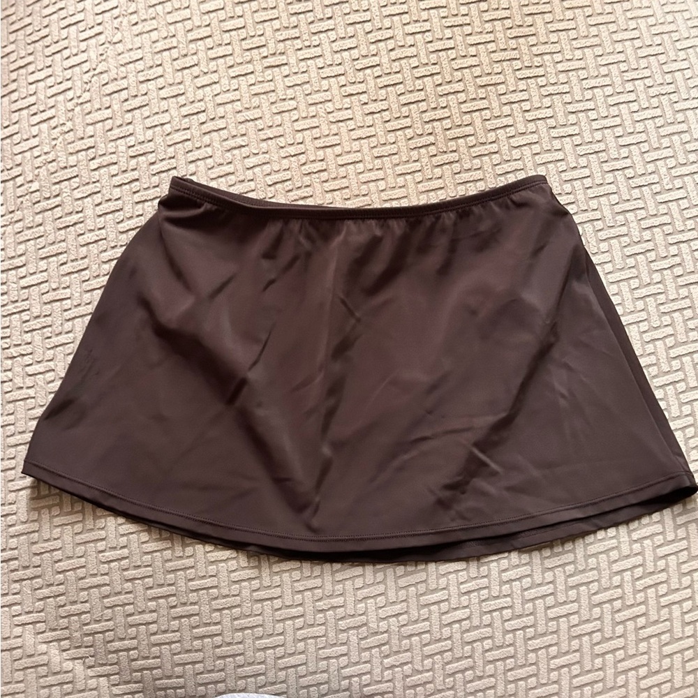 Size 8 Jantzen Brown Mini Swim Skirt